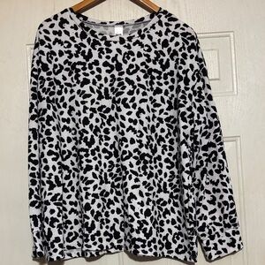 Leopard Print Long‎ Sleeve Top